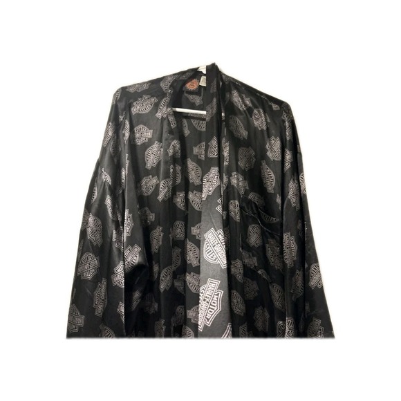 Harley-Davidson Other - 100% Silk Harley Davidson One-size Lounge-Bath Robe New With Tags